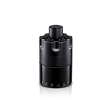 Black cylindrical container with 'Azzaro' branding on a white background