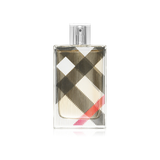 Perfume bottle with checkered design on a white background