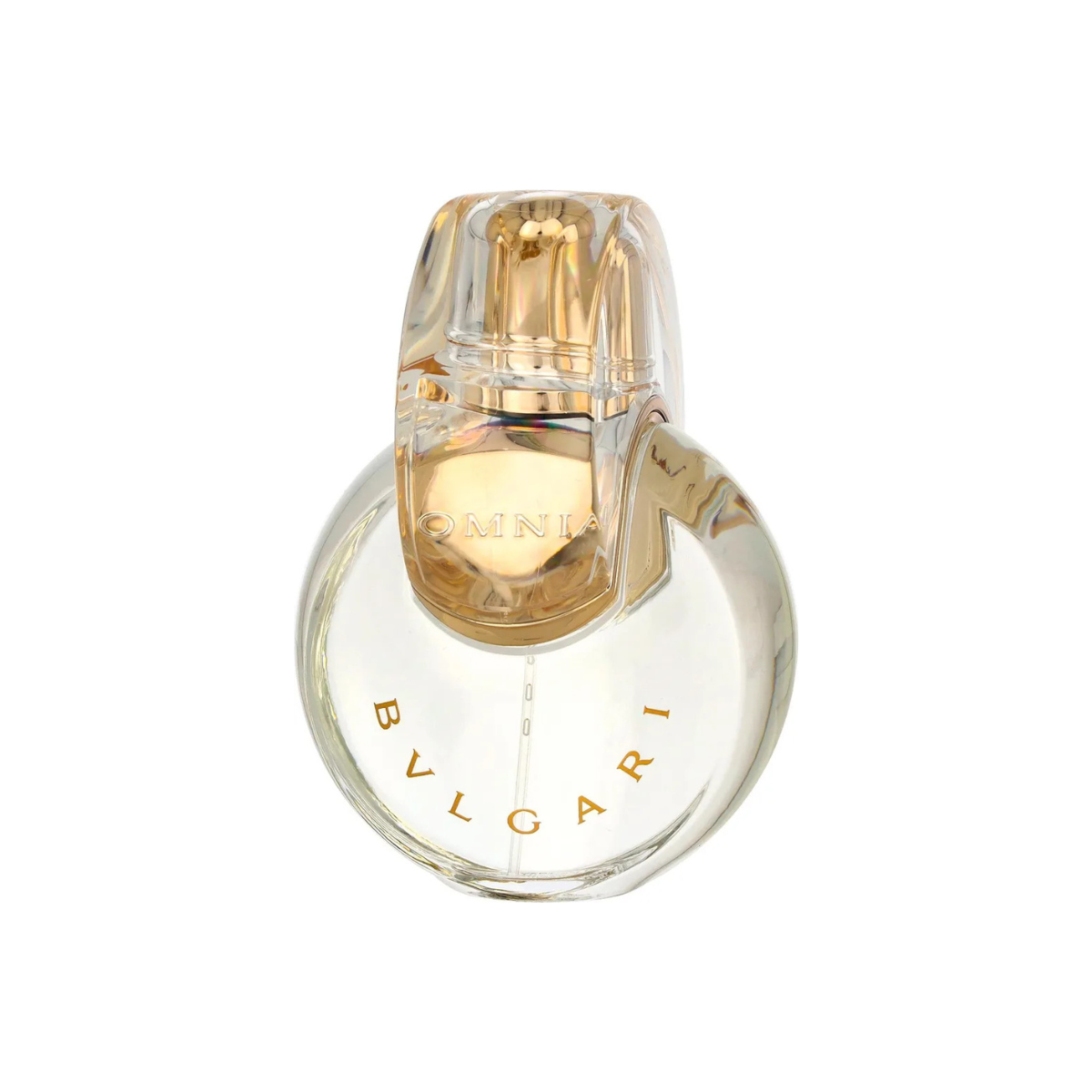 Bulgari perfume bottle on a white background