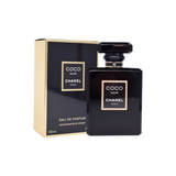 Chanel Coco Noir perfume bottle and packaging on a white background