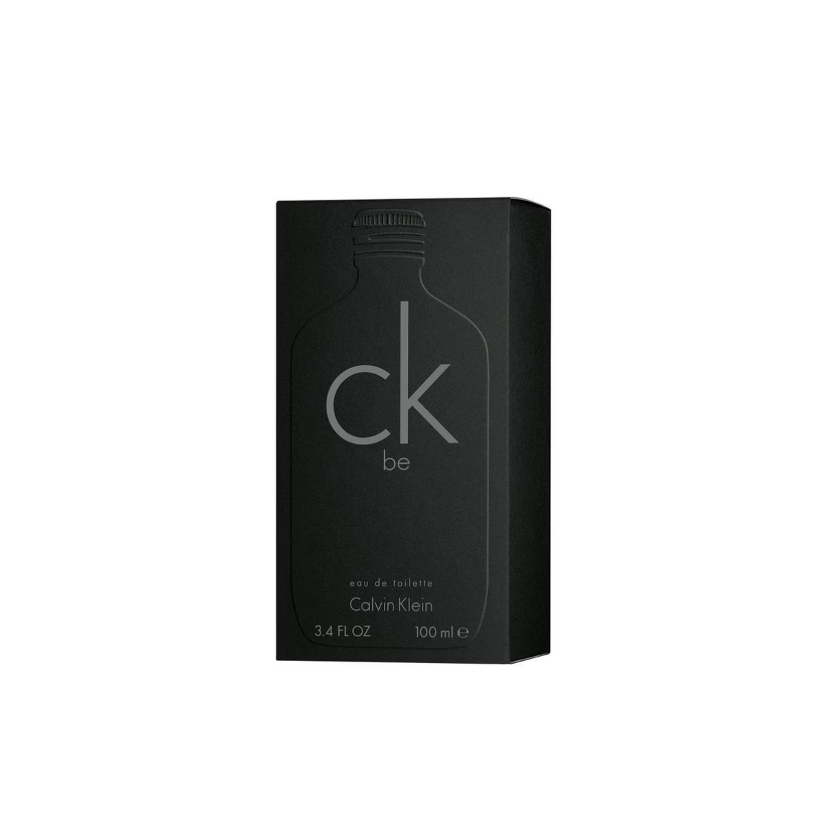 Black box of Calvin Klein CK Be perfume on a white background