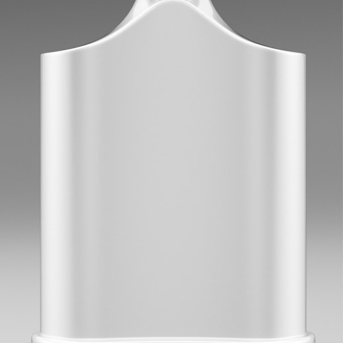 White vase on a gray background