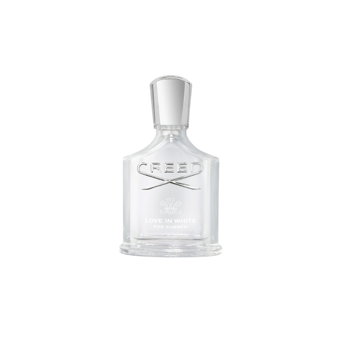 Creed perfume bottle on a white background
