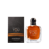 Emporio Armani perfume bottle and packaging on a white background