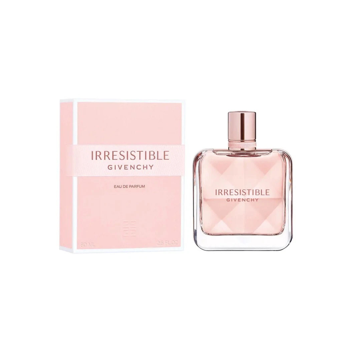 Givenchy Irresistible perfume bottle and packaging on a white background