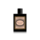 Gucci Bloom Intense perfume bottle on a white background
