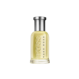 Hugo Boss men's cologne bottle on a white background
