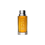 BOSS perfume bottle on a white background