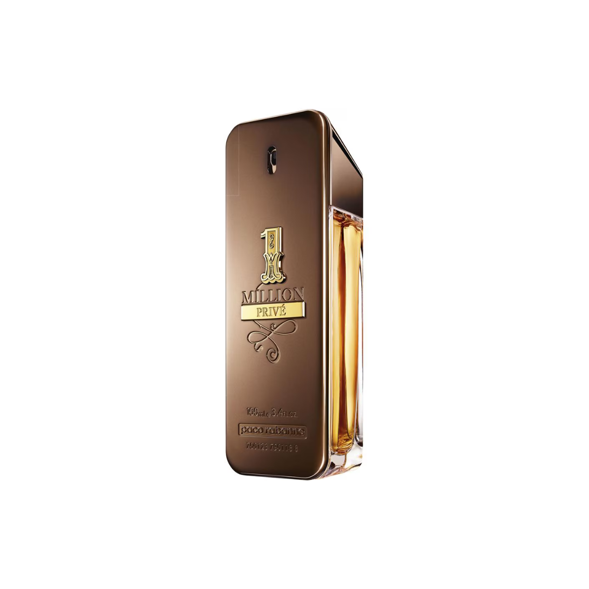 Perfume bottle labeled '1 Million Prive' on a white background