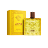 Versace Eros Energy perfume bottle and packaging on a white background