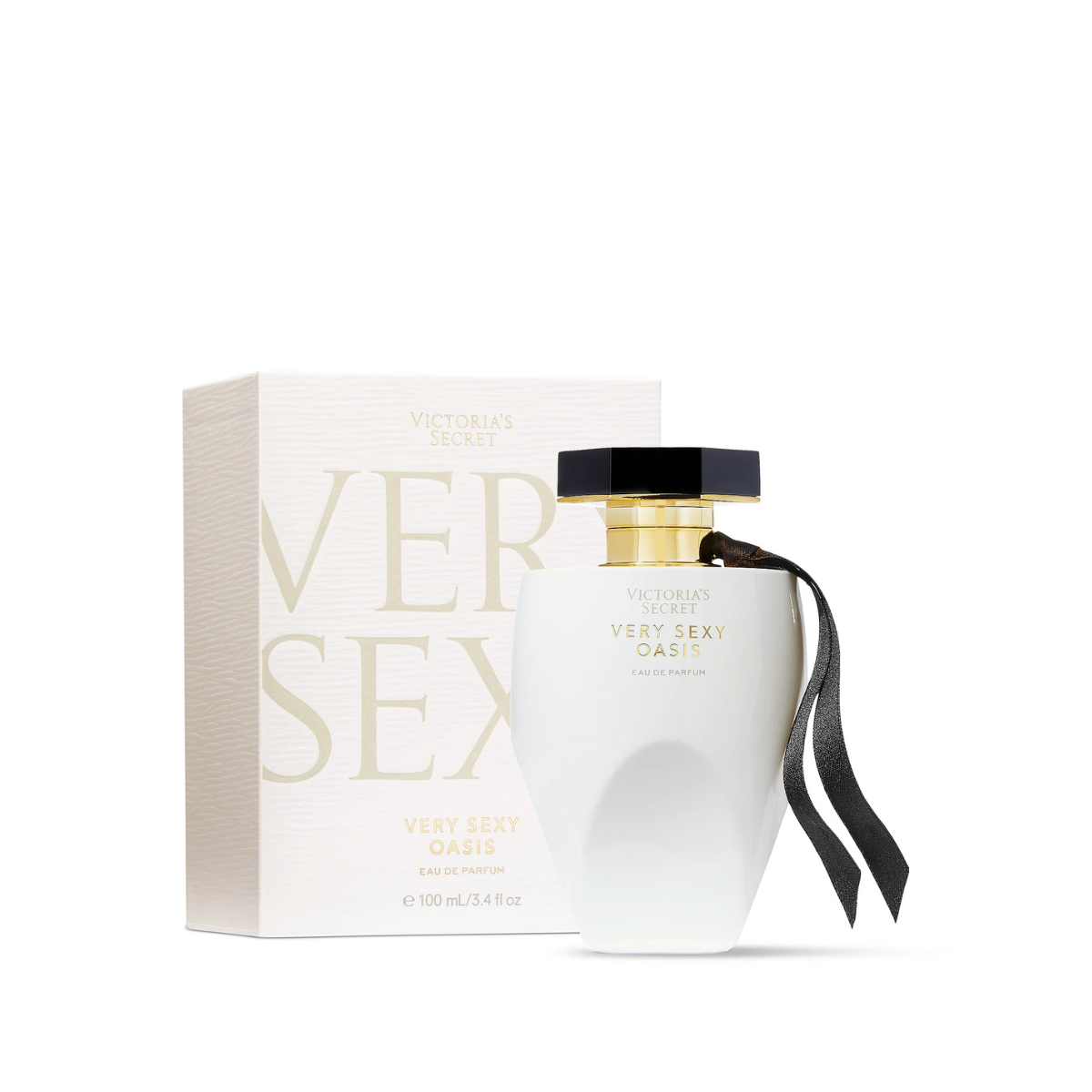 Perfume bottle and packaging of 'Very Sexy Oasis' by Versace on a white background