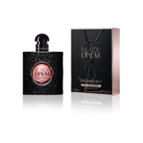 Yves Saint Laurent Black Opium perfume bottle and packaging on a white background